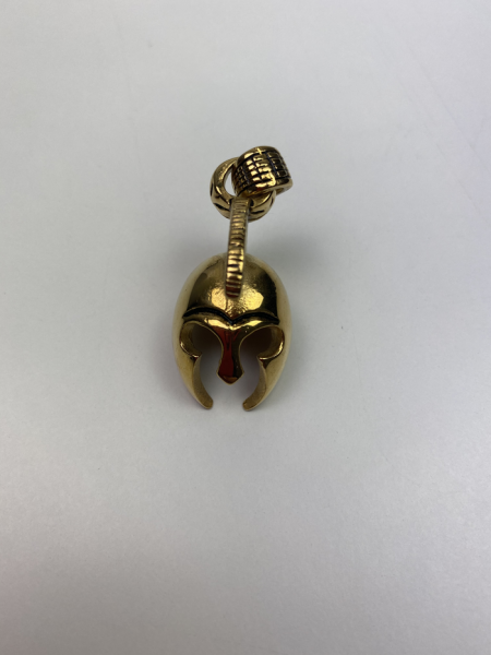 Anhänger goldener Ritterhelm